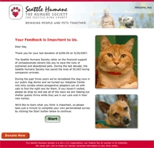 Seattle Humane Society Campaign 2011