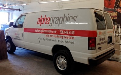 Van Decal Install