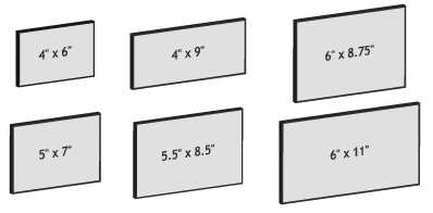 Postcard Sizes