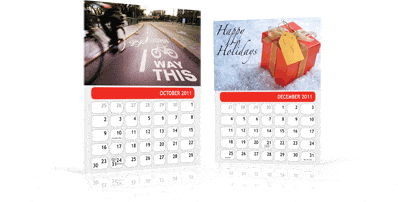 Create Custom Photo Desk Calendar, Personalized Calendar