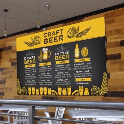 Restaurant Menu Boards (Example Restaurant Boards for Craft Beer)