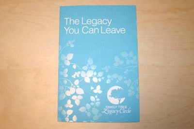 Legacy Tri-Fold Brochure Printed Offset with a Foil Stamp