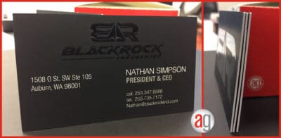 Blackrock Business Card (business card examples)