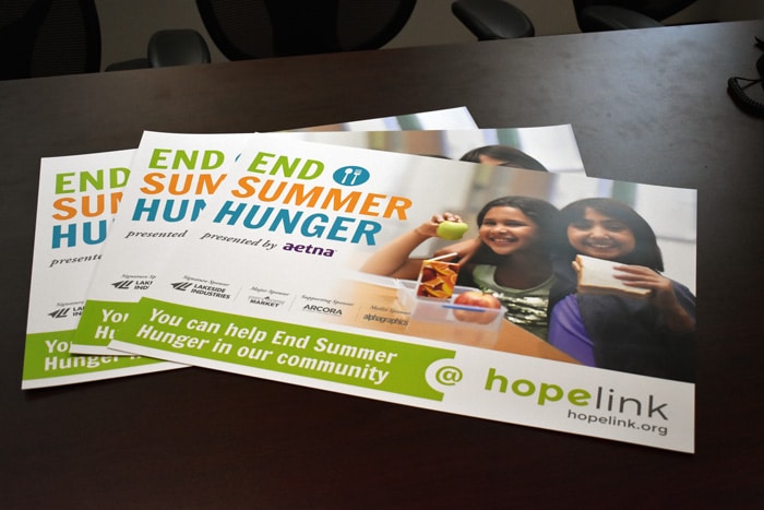 AlphaGraphics Seattle Printing Posters Hopelink Food Drive