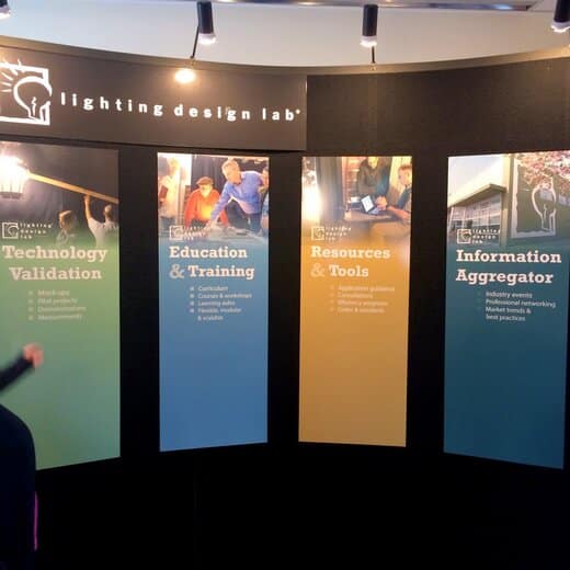 Event signage and pop-up environments
