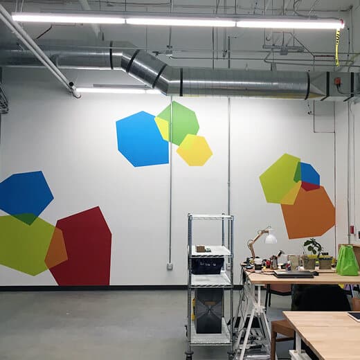 Interior wall graphics and murals